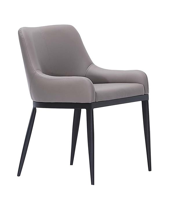 CO-503-6 霍爾灰色餐椅(皮) (不含其他產品)<br /> 尺寸:寬52*深61*高76cm