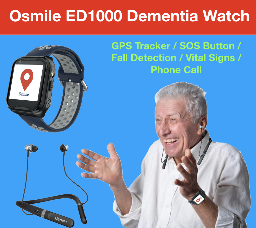 Osmile ED1000 GPS Tracker for senior with Dementia & Alzheimer's disease (With Headset Included)
