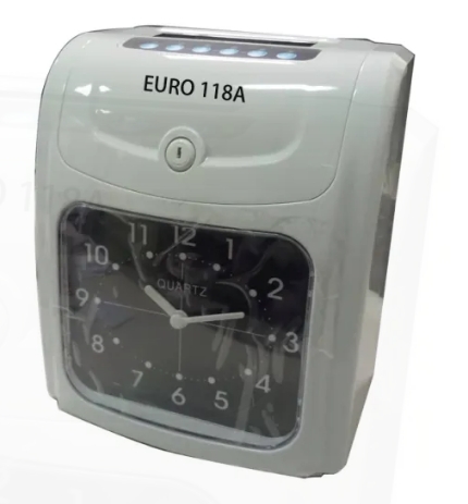 EURO 118A 六欄雙色打卡鐘