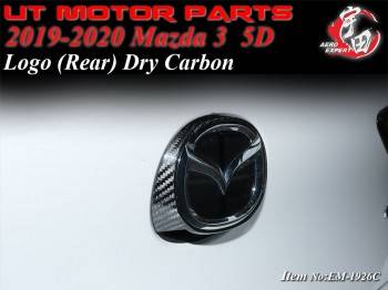 2019-2022 Mazda 3 5D Logo (Rear) Dry Carbon