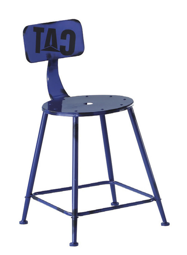 CL-1121-25 藍 HB20C 鐵製餐椅 (不含其他產品)<br />尺寸:寬34*深44*高75cm