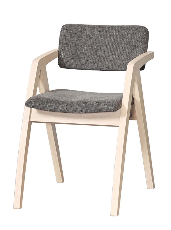 CO-517-2 麥格洗白實木餐椅(不含其他產品)<br />尺寸:寬49*深65*高76cm