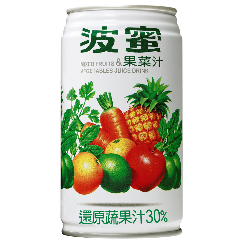 波蜜 果菜汁　335ml   24入