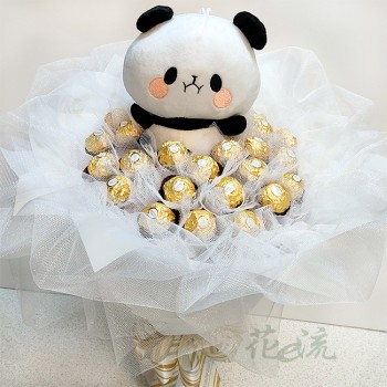 【日本人氣玩偶】痲吉熊30朵金莎巧克力花束