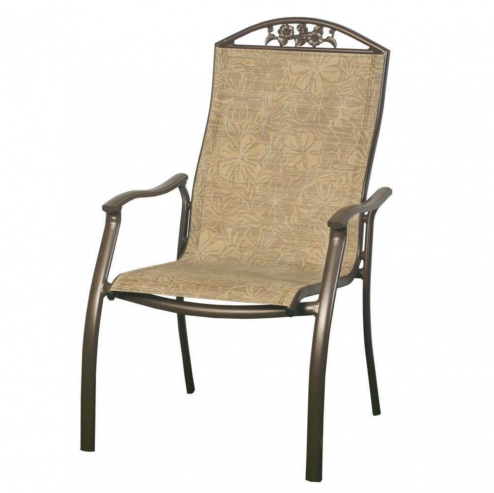 鋁製高背圖藤網布椅