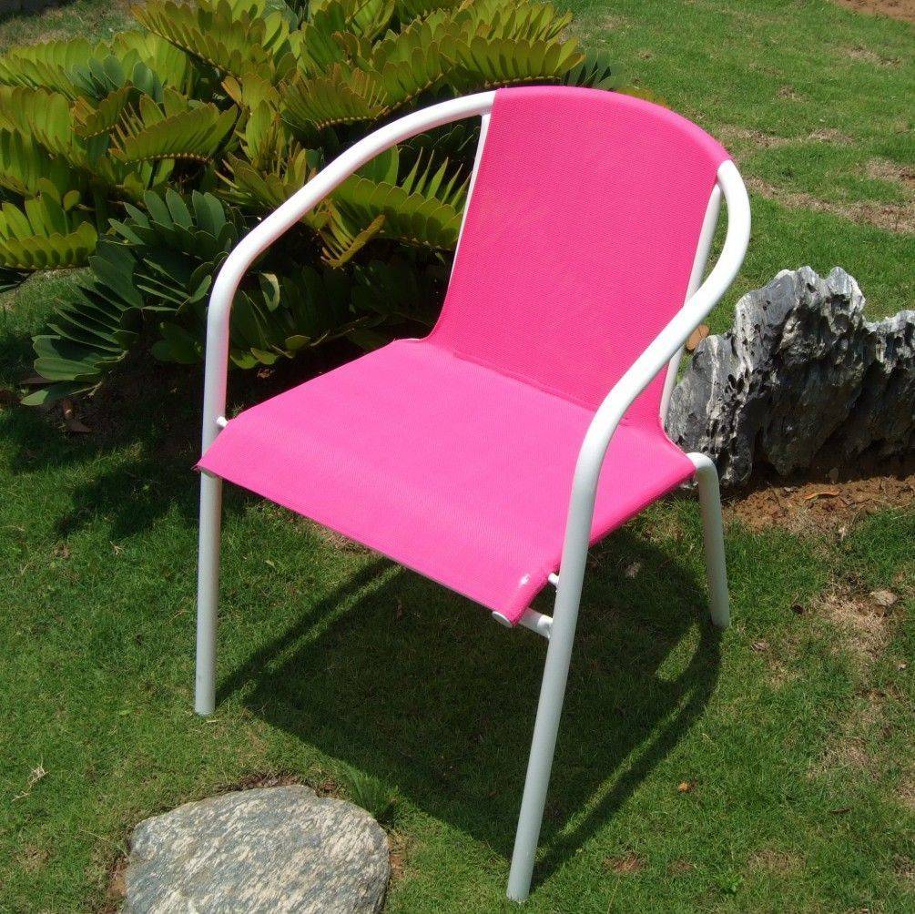 鐵製網布椅-白管系列