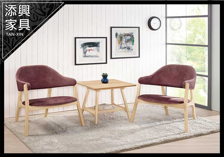 【沙發】 【添興家具】 B216-1 埃芝拉休閒椅(洗白色) (另售茶几 大台北地區滿5千免運
