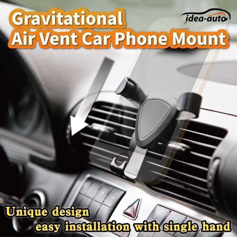 【idea-auto】Gravitational Air Vent Car Phone Mount