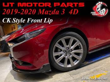 2019-2022 Mazda 3 4D CK Style Front Lip