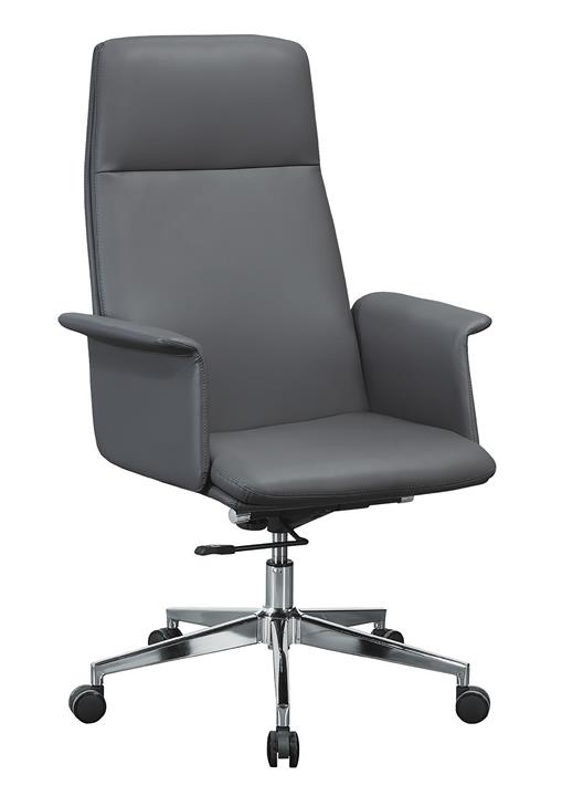 CL-489-4 J221辦公椅(灰皮) (不含其他產品)<br/>尺寸:寬66*深48*高118~125cm
