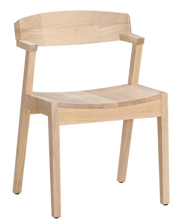 CO-515-5 六本木原木色實木餐椅 (不含其他產品)<br /> 尺寸:寬50*深52.5*高75cm
