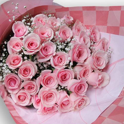 【深深的愛】情人節33朵鐵達尼玫瑰花束