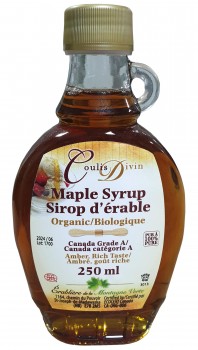 【加拿大】有機A級~楓葉糖漿｜Maple Syrup irop d'erable Canada｜Organic/Biologique (250毫升)
