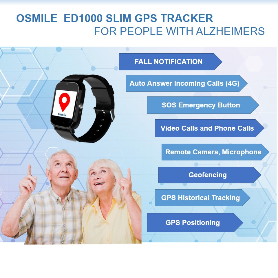 Osmile ED1000 Slim GPS Watch for People with Dementia, Austism, and Disabilities (LC)