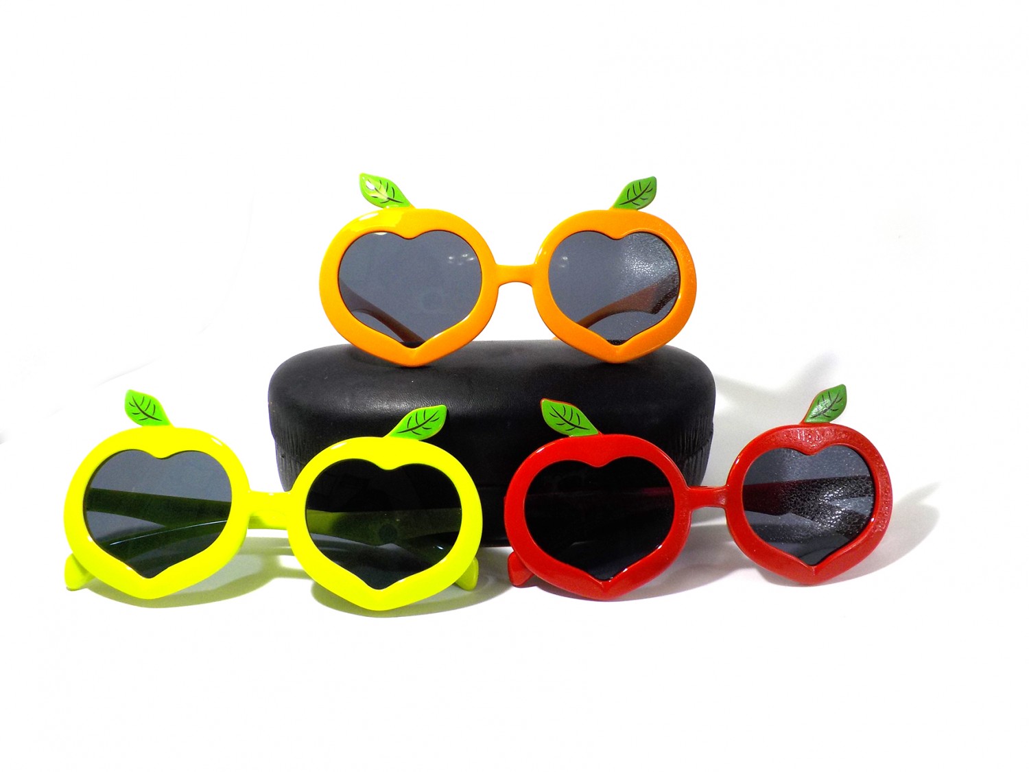 11044-蘋果款兒童彈力太陽眼鏡