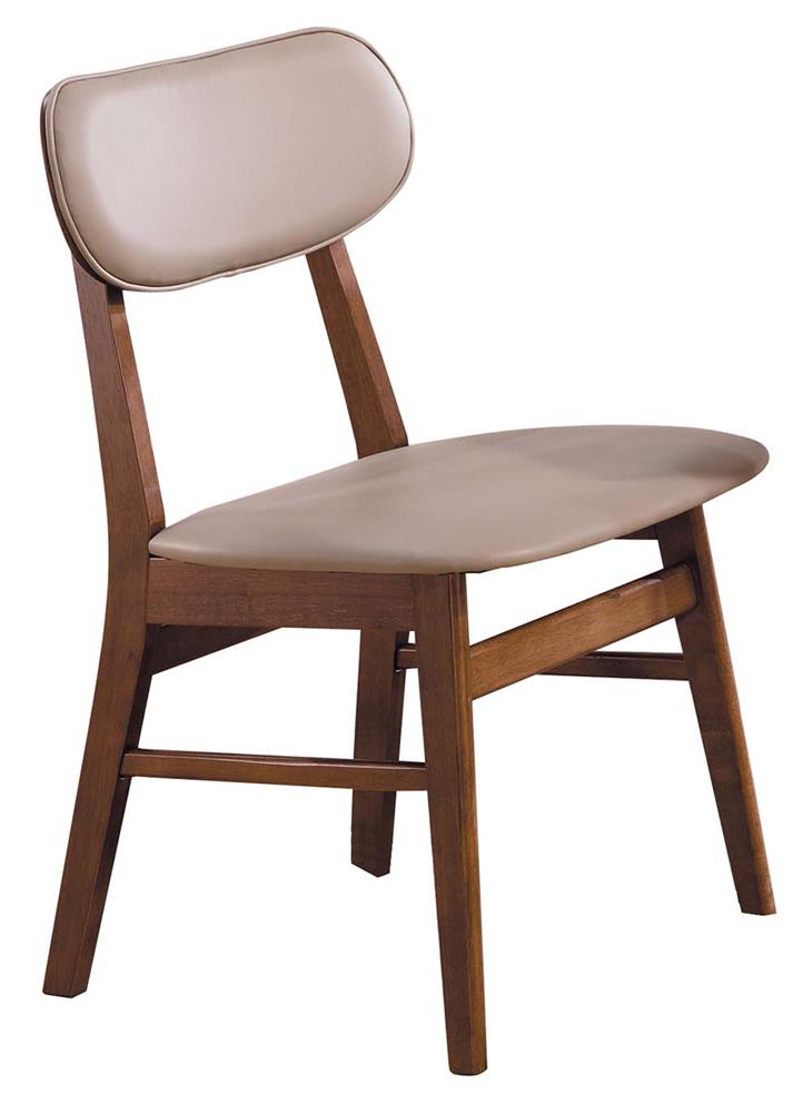 SH-A517-06 凱夫淺胡桃淺咖啡皮餐椅(不含其他產品)<br /> 尺寸:寬45*深54*高80cm