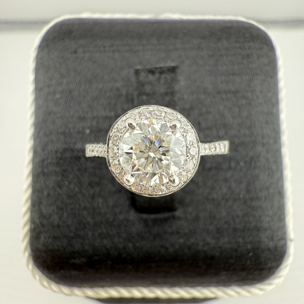 天然鑽石戒指 1.01ct/E/IF/車工完美 白金 9號 n1330-04