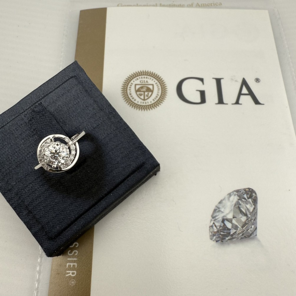 GIA天然鑽戒 0.5ct/D/SI2/車工完美 18K n1307-16