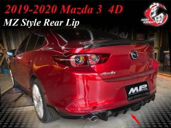 2019-2022 Mazda 3 4D MZ Style Rear Lip