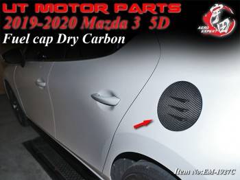 2019-2020 Mazda 3 5D Fuel cap Dry Carbon