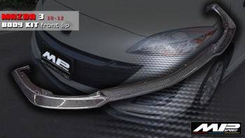 2010-2012 Mazda3 4/5D 1.6/2.0 MP Style Front Lip Spoiler-Carbon Fiber