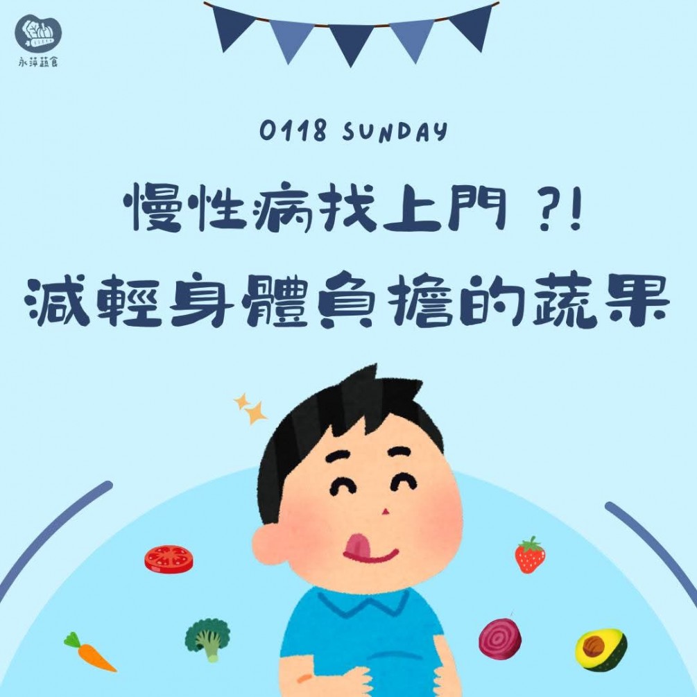 今天要介紹的是有助於預防慢性病的蔬果