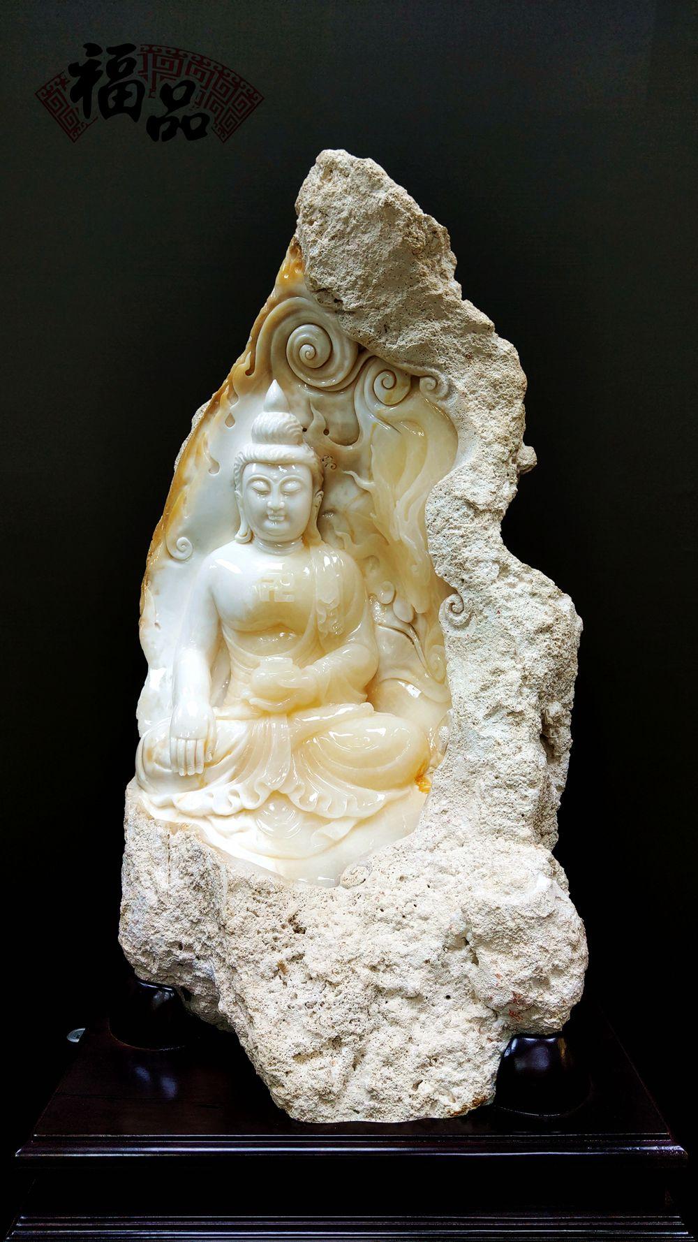 硨磲老礦雕刻～佛陀