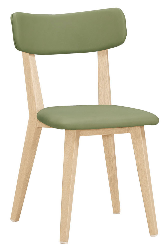 QM-646-5 安琪拉餐椅(綠色皮)(五金腳) (不含其他產品)<br /> 尺寸:寬120*深40*高82cm