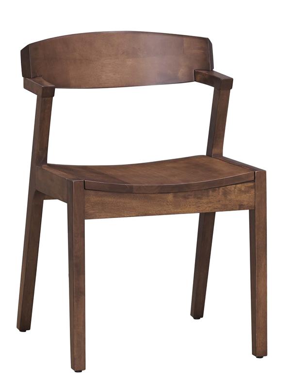 CO-516-5 六本木胡桃色實木餐椅 (不含其他產品)<br /> 尺寸:寬50*深52.5*高75cm