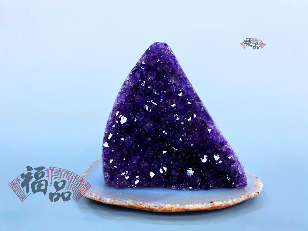 紫水晶片 (山形)