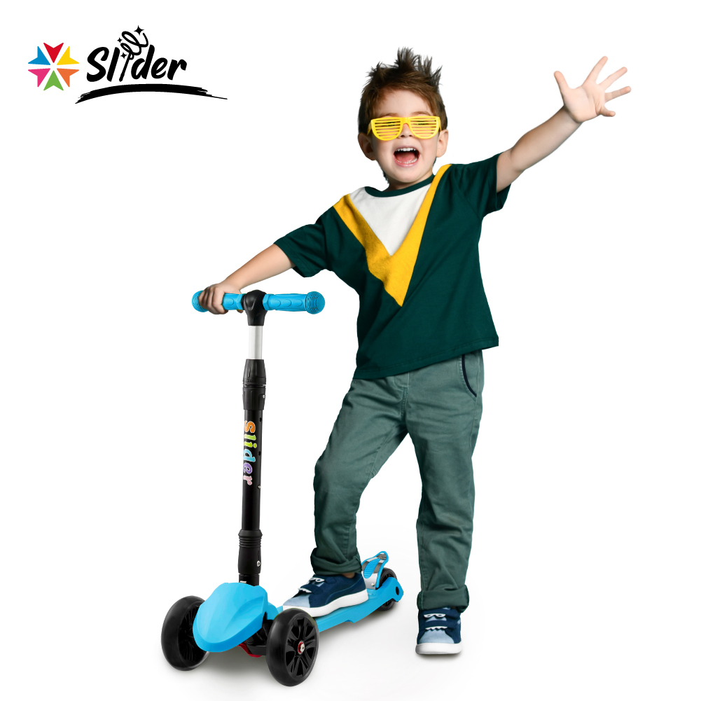 Slider三輪折疊滑板車 XL1 淺藍