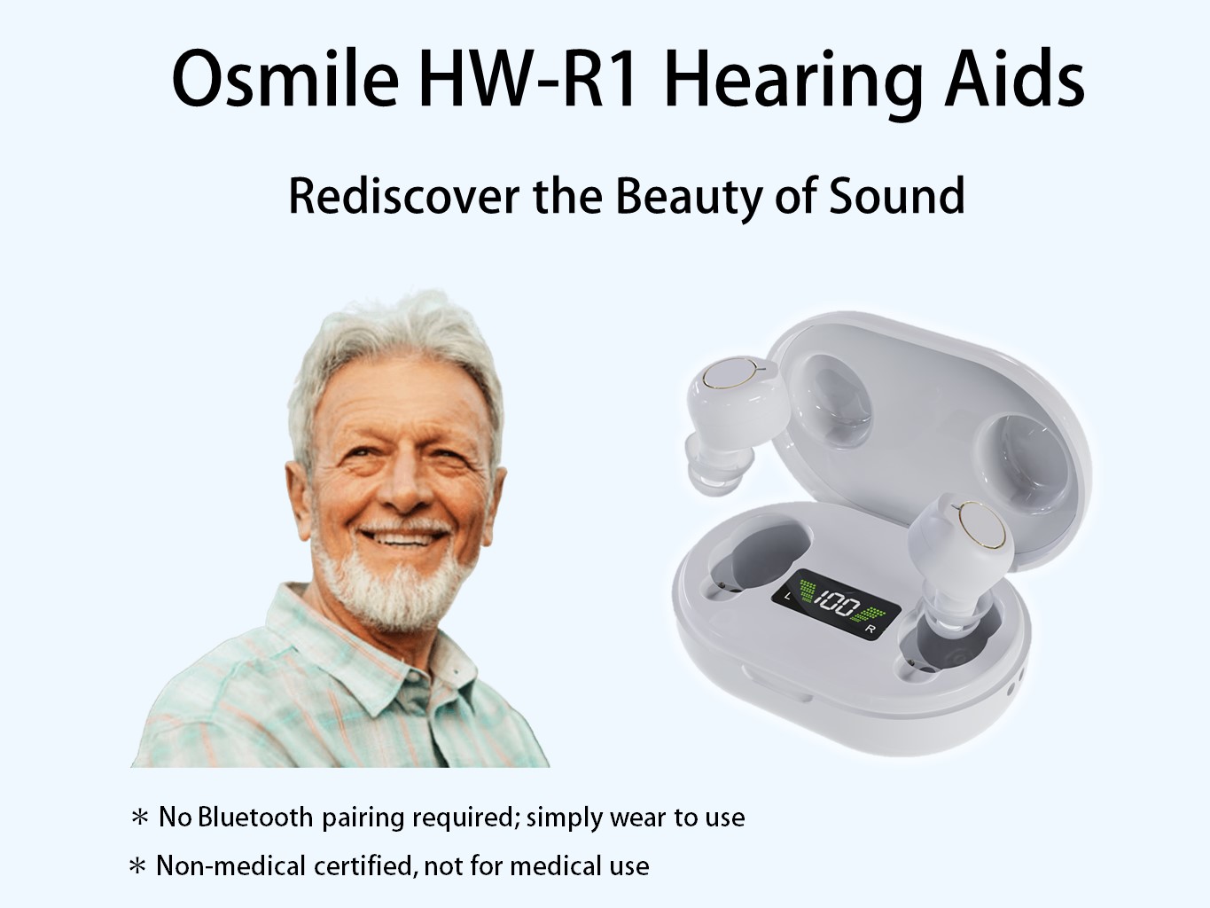 Osmile HWR1 (L) Hearing Aids_Rediscover the Beauty of Sound