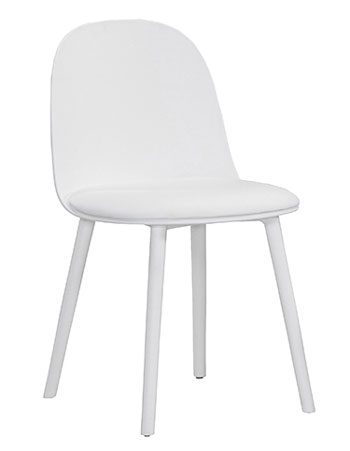 JC-900-2 亞伯白色皮餐椅 (不含其他產品)<br />
尺寸:寬45*深51*高80cm