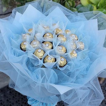 《愛你》20朵甜蜜金莎巧克力花束