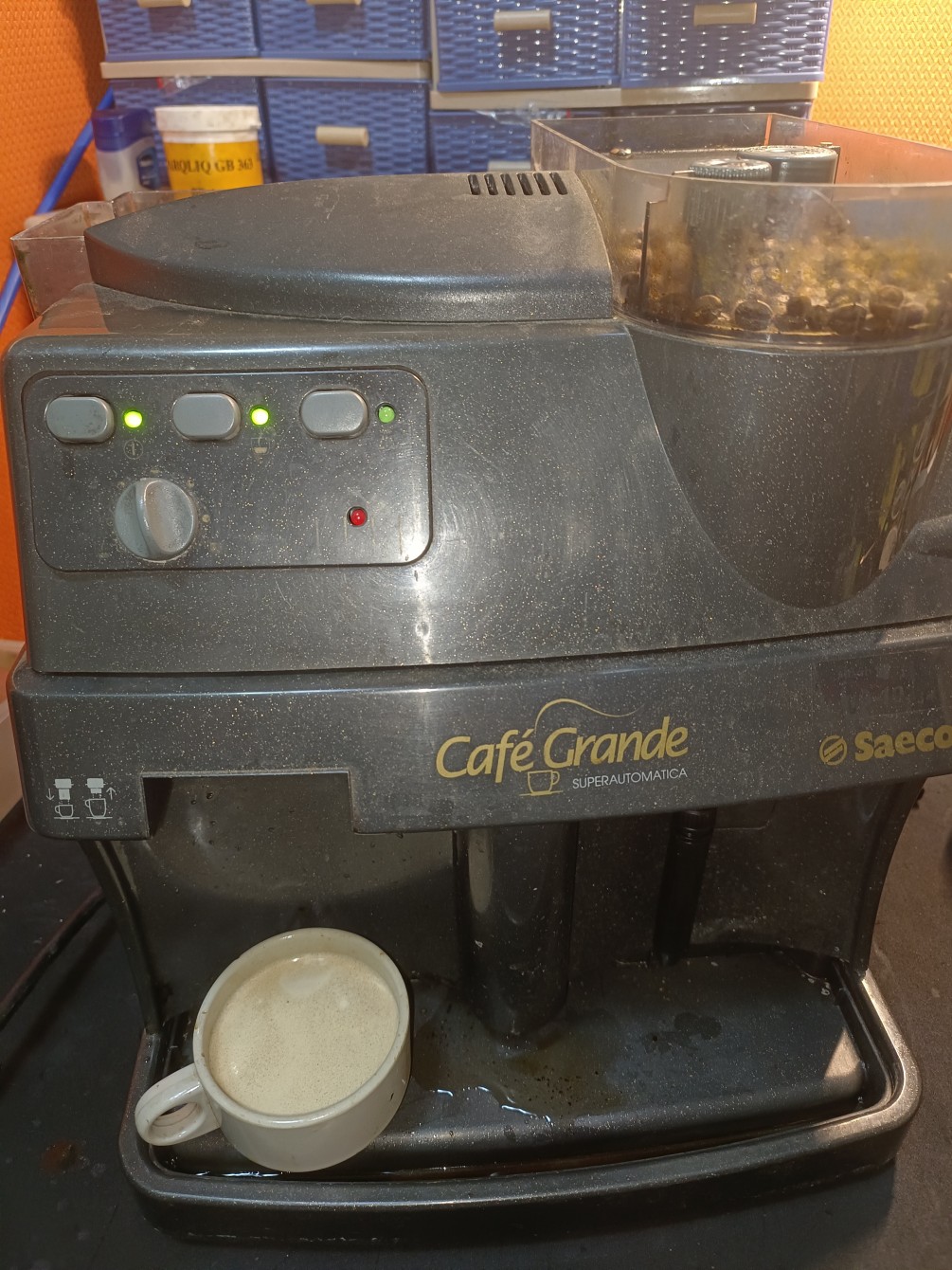 saeco -Cafe Xrande-trevl-全自動咖啡機--漏水-墊圈-維修處理