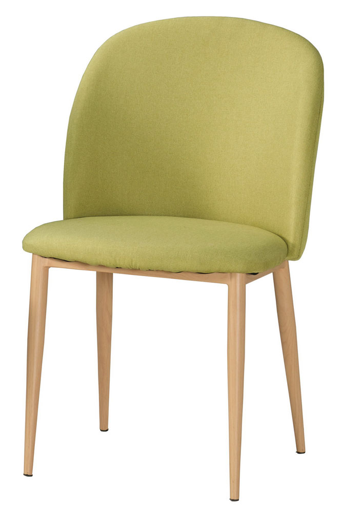 QM-1072-12 蜜雪兒餐椅(綠色布)(五金腳) (不含其他產品)<br /> 尺寸:寬48*深60*高82cm