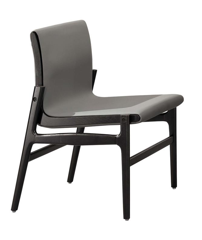SH-A460-02 約瑟夫實木餐椅(灰色皮)(不含其他產品)<br />尺寸:寬56*深56*高83cm