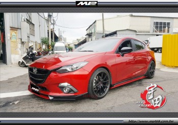2014-2016 Mazda 3 4/5D MK Style Front Lip