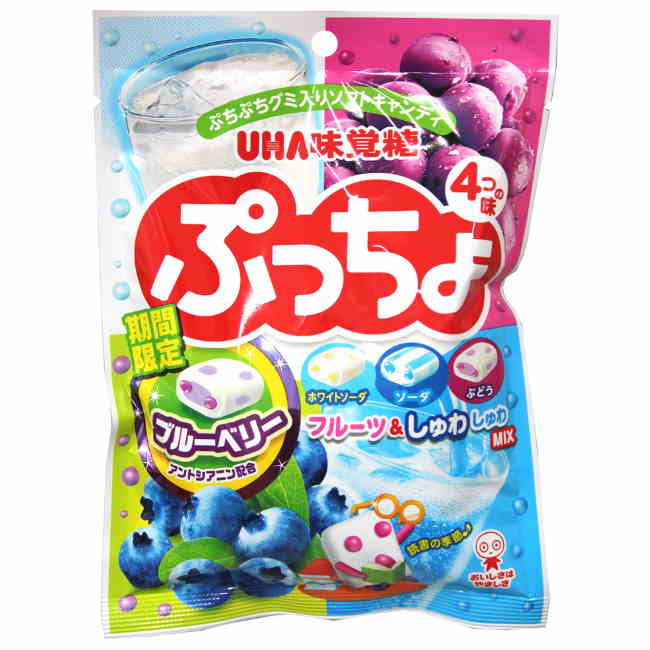 日本UHA味覺糖_4味軟糖(水果蘇打味)100g限定版
