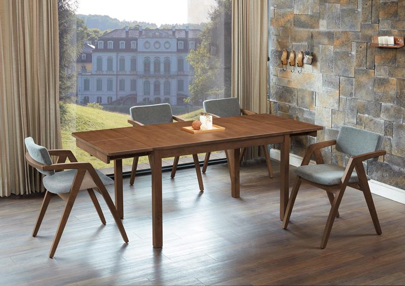 CO-517-3 艾朵拉胡桃色實木餐桌 (不含椅子)(不含其他產品)<br />尺寸:收合:寬120*深80*高75cm<br />展開:寬184*深80*高75cm