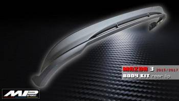 2014-2016 Mazda 3 4D MZ Style Rear Lip(3D Carbon Look)