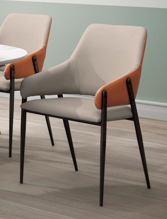 SH-A493-06 邁克爾餐椅(橘) (不含其他產品)<br />尺寸:寬52*深58*高88cm