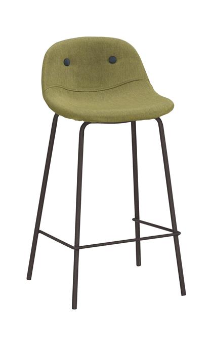 QM-656-8 華爾斯吧椅(中)(綠色布) (不含其他產品)<br /> 尺寸:寬43*深44*高84cm