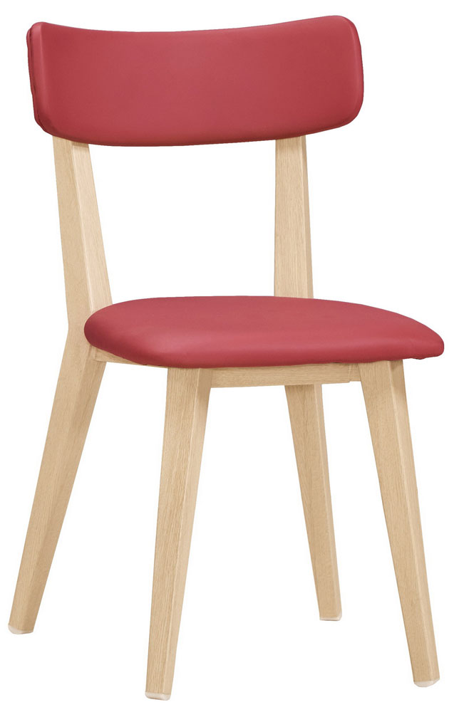 QM-1073-6 安琪拉餐椅(紅色皮)(五金腳) (不含其他產品)<br /> 尺寸:寬45*深51*高79cm