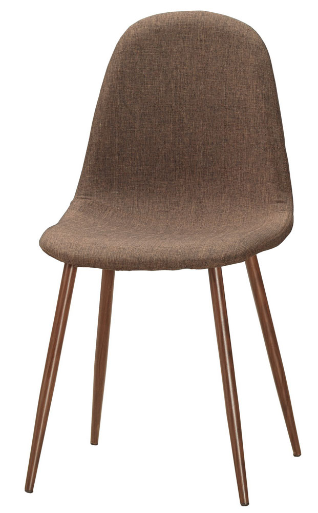 QM-649-8 妮莉餐椅(棕色布)(五金腳) (不含其他產品)<br /> 尺寸:寬45*深52*高87cm