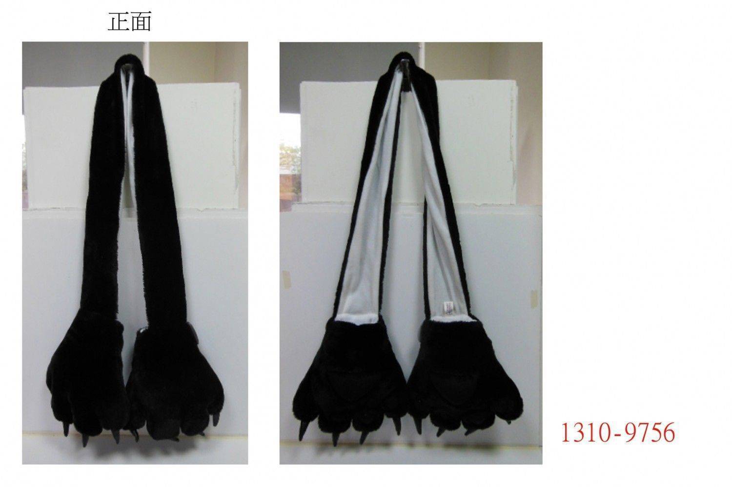 1310-9756獸爪造型圍巾