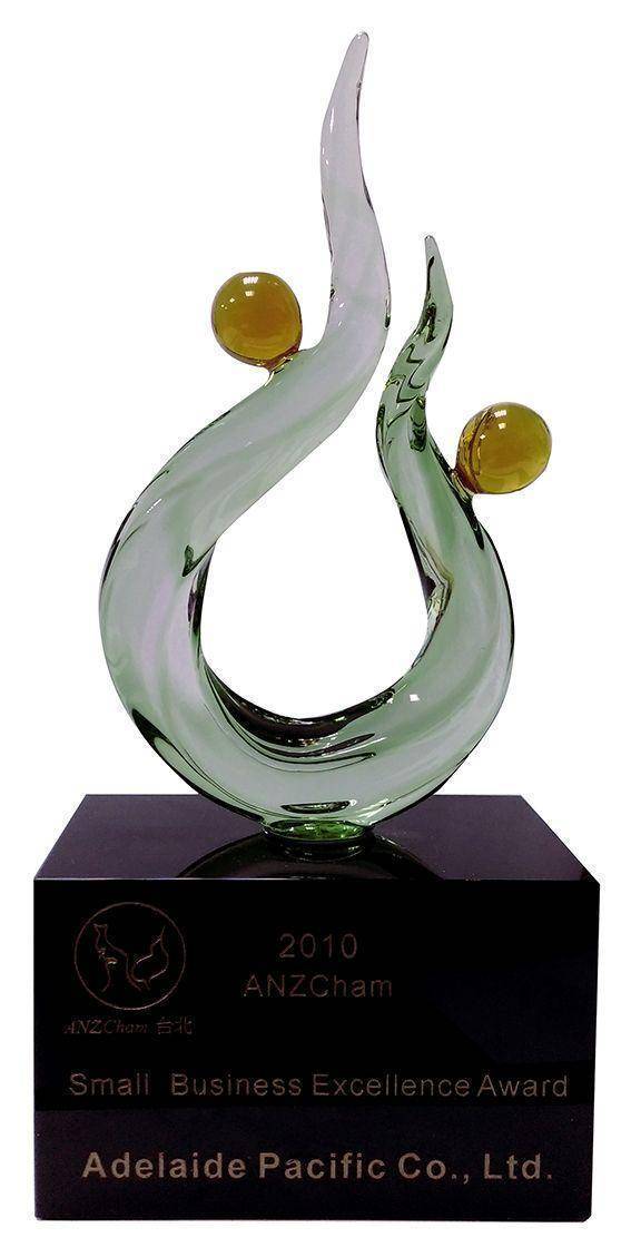 Trophy of The ANZCham Small Business Excellence Award 2010