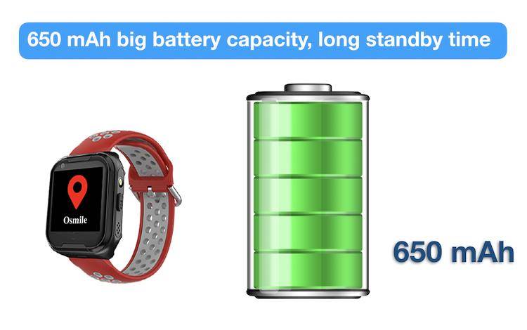 Osmie ED1000 Dementia Tracker has 650mAh Battery Volume