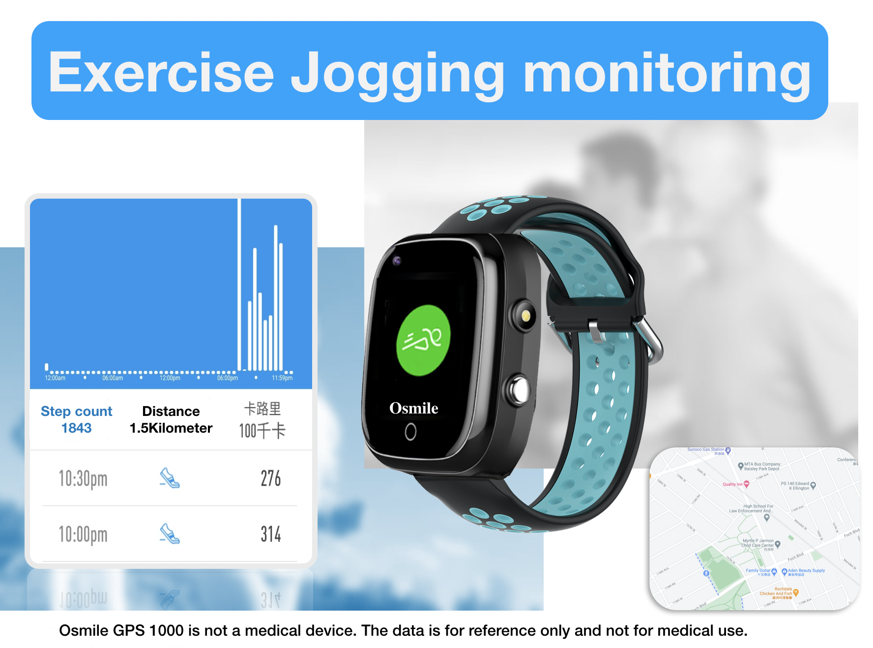 Osmile GPS1000 - Ras-Osmile GPS TrackerDementia, Alzheimer's