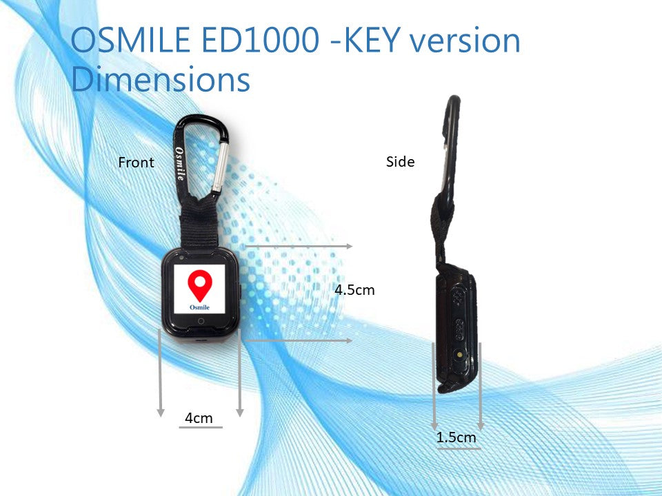  Osmile ED1000 - Senior Dementia & Alzheimer GPS Tracker  Keychain : Electronics